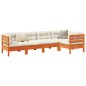vidaXL 5-tlg. Garten-Sofagarnitur mit Kissen Wachsbraun Kiefernholz vidaXL 5-tlg. Garten-Sofagarnitur mit Kissen Wachsbraun Kiefernholz