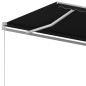 vidaXL Markise Automatisch Einziehbar mit Pfosten 4x3 m Anthrazit vidaXL Markise Automatisch Einziehbar mit Pfosten 4x3 m Anthrazit