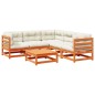 vidaXL 6-tlg. Garten-Sofagarnitur mit Kissen Wachsbraun Kiefernholz vidaXL 6-tlg. Garten-Sofagarnitur mit Kissen Wachsbraun Kiefernholz