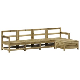 vidaXL 5-tlg. Garten-Sofagarnitur Kiefernholz Imprägniert