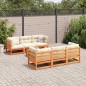 vidaXL 7-tlg. Garten-Sofagarnitur Wachsbraun Massivholz Kiefer vidaXL 7-tlg. Garten-Sofagarnitur Wachsbraun Massivholz Kiefer