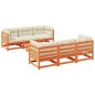 vidaXL 7-tlg. Garten-Sofagarnitur mit Kissen Wachsbraun Kiefernholz vidaXL 7-tlg. Garten-Sofagarnitur mit Kissen Wachsbraun Kiefernholz