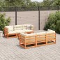 vidaXL 7-tlg. Garten-Sofagarnitur mit Kissen Wachsbraun Kiefernholz vidaXL 7-tlg. Garten-Sofagarnitur mit Kissen Wachsbraun Kiefernholz