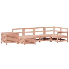vidaXL 7-tlg. Garten-Sofagarnitur Massivholz Douglasie