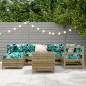 vidaXL 7-tlg. Garten-Sofagarnitur Kiefernholz Imprägniert vidaXL 7-tlg. Garten-Sofagarnitur Kiefernholz Imprägniert