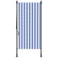 vidaXL Außenrollo Blau und Weiß 100x270 cm Stoff und Stahl vidaXL Außenrollo Blau und Weiß 100x270 cm Stoff und Stahl