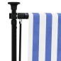 vidaXL Außenrollo Blau und Weiß 100x270 cm Stoff und Stahl vidaXL Außenrollo Blau und Weiß 100x270 cm Stoff und Stahl