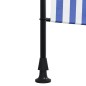 vidaXL Außenrollo Blau und Weiß 100x270 cm Stoff und Stahl vidaXL Außenrollo Blau und Weiß 100x270 cm Stoff und Stahl