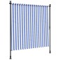 vidaXL Außenrollo Blau und Weiß 150x270 cm Stoff und Stahl vidaXL Außenrollo Blau und Weiß 150x270 cm Stoff und Stahl
