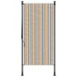 vidaXL Außenrollo Gelb und Weiß 100x270 cm Stoff und Stahl vidaXL Außenrollo Gelb und Weiß 100x270 cm Stoff und Stahl