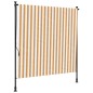 vidaXL Außenrollo Orange und Weiß 150x270 cm Stoff und Stahl vidaXL Außenrollo Orange und Weiß 150x270 cm Stoff und Stahl