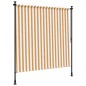 vidaXL Außenrollo Orange und Weiß 150x270 cm Stoff und Stahl vidaXL Außenrollo Orange und Weiß 150x270 cm Stoff und Stahl