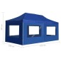 vidaXL Profi-Partyzelt Faltbar mit Wänden Aluminium 6×3m Blau vidaXL Profi-Partyzelt Faltbar mit Wänden Aluminium 6×3m Blau