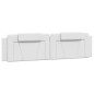 vidaXL Bett mit Matratze Weiß 200x200 cm Kunstleder vidaXL Bett mit Matratze Weiß 200x200 cm Kunstleder