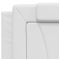 vidaXL Bett mit Matratze Weiß 200x200 cm Kunstleder vidaXL Bett mit Matratze Weiß 200x200 cm Kunstleder
