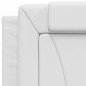 vidaXL Bett mit Matratze Weiß 90x190 cm Kunstleder vidaXL Bett mit Matratze Weiß 90x190 cm Kunstleder
