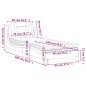 vidaXL Bett mit Matratze Weiß 90x190 cm Kunstleder vidaXL Bett mit Matratze Weiß 90x190 cm Kunstleder