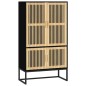 vidaXL Highboard Schwarz 70x35x125 cm Holzwerkstoff vidaXL Highboard Schwarz 70x35x125 cm Holzwerkstoff