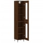 Highboard Braun Eichen-Optik 34,5x34x180 cm Holzwerkstoff Highboard Braun Eichen-Optik 34,5x34x180 cm Holzwerkstoff