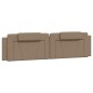 vidaXL Bett mit Matratze Cappuccino-Braun 200x200 cm Kunstleder vidaXL Bett mit Matratze Cappuccino-Braun 200x200 cm Kunstleder