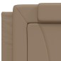 vidaXL Bett mit Matratze Cappuccino-Braun 200x200 cm Kunstleder vidaXL Bett mit Matratze Cappuccino-Braun 200x200 cm Kunstleder