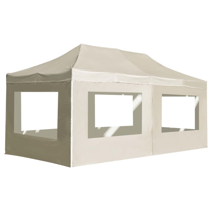 vidaXL Profi-Partyzelt Faltbar mit Wänden Aluminium 6×3m Creme vidaXL Profi-Partyzelt Faltbar mit Wänden Aluminium 6×3m Creme