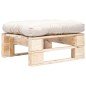 vidaXL Garten-Palettenhocker mit Kissen Holz Natur vidaXL Garten-Palettenhocker mit Kissen Holz Natur