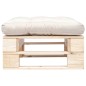 vidaXL Garten-Palettenhocker mit Kissen Holz Natur vidaXL Garten-Palettenhocker mit Kissen Holz Natur