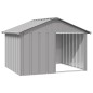 vidaXL Hundehütte Grau 116,5x103x81,5 cm Verzinkter Stahl vidaXL Hundehütte Grau 116,5x103x81,5 cm Verzinkter Stahl