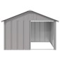 vidaXL Hundehütte Grau 116,5x103x81,5 cm Verzinkter Stahl vidaXL Hundehütte Grau 116,5x103x81,5 cm Verzinkter Stahl