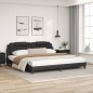 vidaXL Bett mit Matratze Schwarz 200x200 cm Kunstleder vidaXL Bett mit Matratze Schwarz 200x200 cm Kunstleder