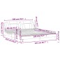vidaXL Bett mit Matratze Schwarz 200x200 cm Kunstleder vidaXL Bett mit Matratze Schwarz 200x200 cm Kunstleder