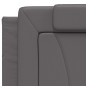 vidaXL Bett mit Matratze Grau 200x200 cm Kunstleder vidaXL Bett mit Matratze Grau 200x200 cm Kunstleder