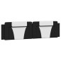 vidaXL Bett mit Matratze Schwarz und Weiß 200x200 cm Kunstleder vidaXL Bett mit Matratze Schwarz und Weiß 200x200 cm Kunstleder