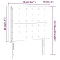 vidaXL LED Kopfteil Dunkelgrün 93x16x118/128 cm Samt vidaXL LED Kopfteil Dunkelgrün 93x16x118/128 cm Samt