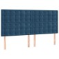 vidaXL Boxspringbett mit Matratze Dunkelblau 180x200 cm Samt vidaXL Boxspringbett mit Matratze Dunkelblau 180x200 cm Samt