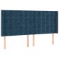 vidaXL Boxspringbett mit Matratze Dunkelblau 180x200 cm Samt vidaXL Boxspringbett mit Matratze Dunkelblau 180x200 cm Samt