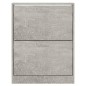 vidaXL Schuhschrank Betongrau 63x24x81 cm Holzwerkstoff vidaXL Schuhschrank Betongrau 63x24x81 cm Holzwerkstoff