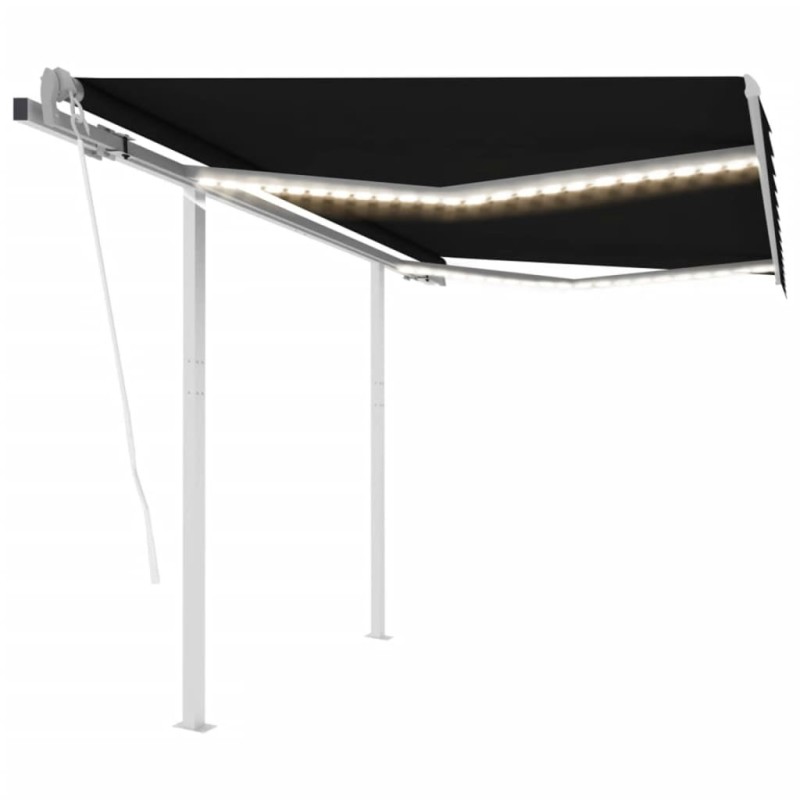 Automatische Markise mit LED & Windsensor 3,5x2,5 cm Anthrazit Automatische Markise mit LED & Windsensor 3,5x2,5 cm Anthrazit