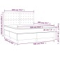 vidaXL Boxspringbett mit Matratze Rosa 180x200 cm Samt vidaXL Boxspringbett mit Matratze Rosa 180x200 cm Samt