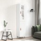 Highboard Weiß 34,5x34x180 cm Holzwerkstoff Highboard Weiß 34,5x34x180 cm Holzwerkstoff