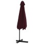 vidaXL Sonnenschirm mit Stahlmast 300 cm Bordeauxrot vidaXL Sonnenschirm mit Stahlmast 300 cm Bordeauxrot