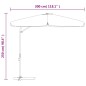 vidaXL Sonnenschirm mit Stahlmast 300 cm Bordeauxrot vidaXL Sonnenschirm mit Stahlmast 300 cm Bordeauxrot