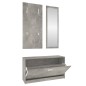 vidaXL 3-tlg. Flurmöbel-Set Betongrau Holzwerkstoff vidaXL 3-tlg. Flurmöbel-Set Betongrau Holzwerkstoff