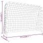 vidaXL Fußballtor mit Netz Weiß 214x75x152 cm Stahl & Polyester vidaXL Fußballtor mit Netz Weiß 214x75x152 cm Stahl & Polyester