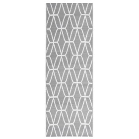 vidaXL Outdoor-Teppich Grau 80x250 cm PP