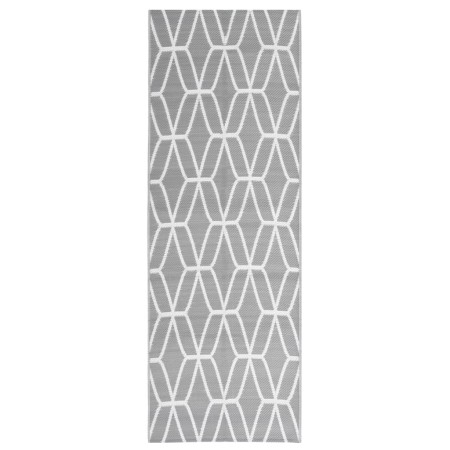 vidaXL Outdoor-Teppich Grau 80x250 cm PP