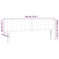 vidaXL LED Kopfteil Blau 180x5x78/88 cm Stoff vidaXL LED Kopfteil Blau 180x5x78/88 cm Stoff