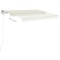 vidaXL Markise Automatisch Einziehbar mit Pfosten 4,5x3 m Creme vidaXL Markise Automatisch Einziehbar mit Pfosten 4,5x3 m Creme