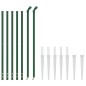 vidaXL Maschendrahtzaun mit Bodenhülsen Grün 1x10 m vidaXL Maschendrahtzaun mit Bodenhülsen Grün 1x10 m